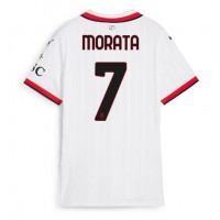 AC Milan Alvaro Morata #7 Replika Bortatröja Dam 2024-25 Kortärmad